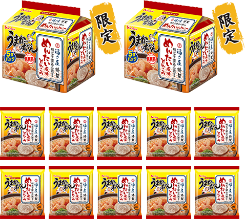 うまかっちゃん（めんたい風味とんこつ）の画像 10食入り